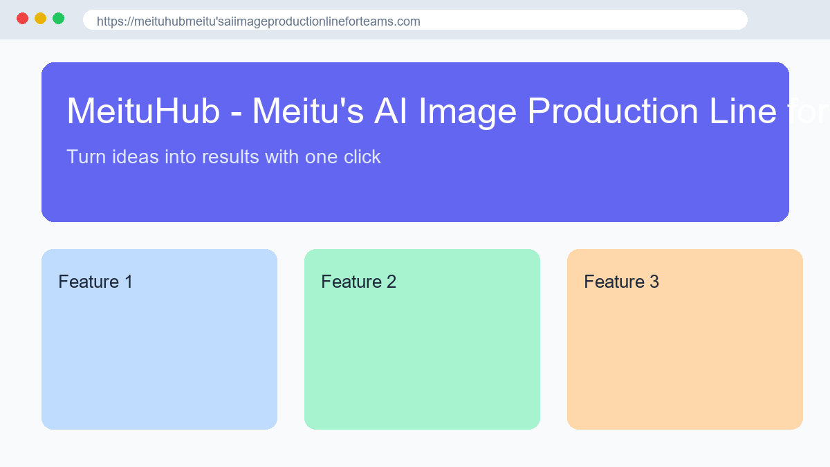 MeituHub - Meitu's AI Image Production Line for Teams