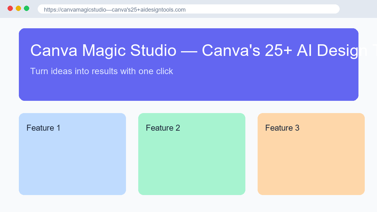 Canva Magic Studio — Canva's 25+ AI Design Tools