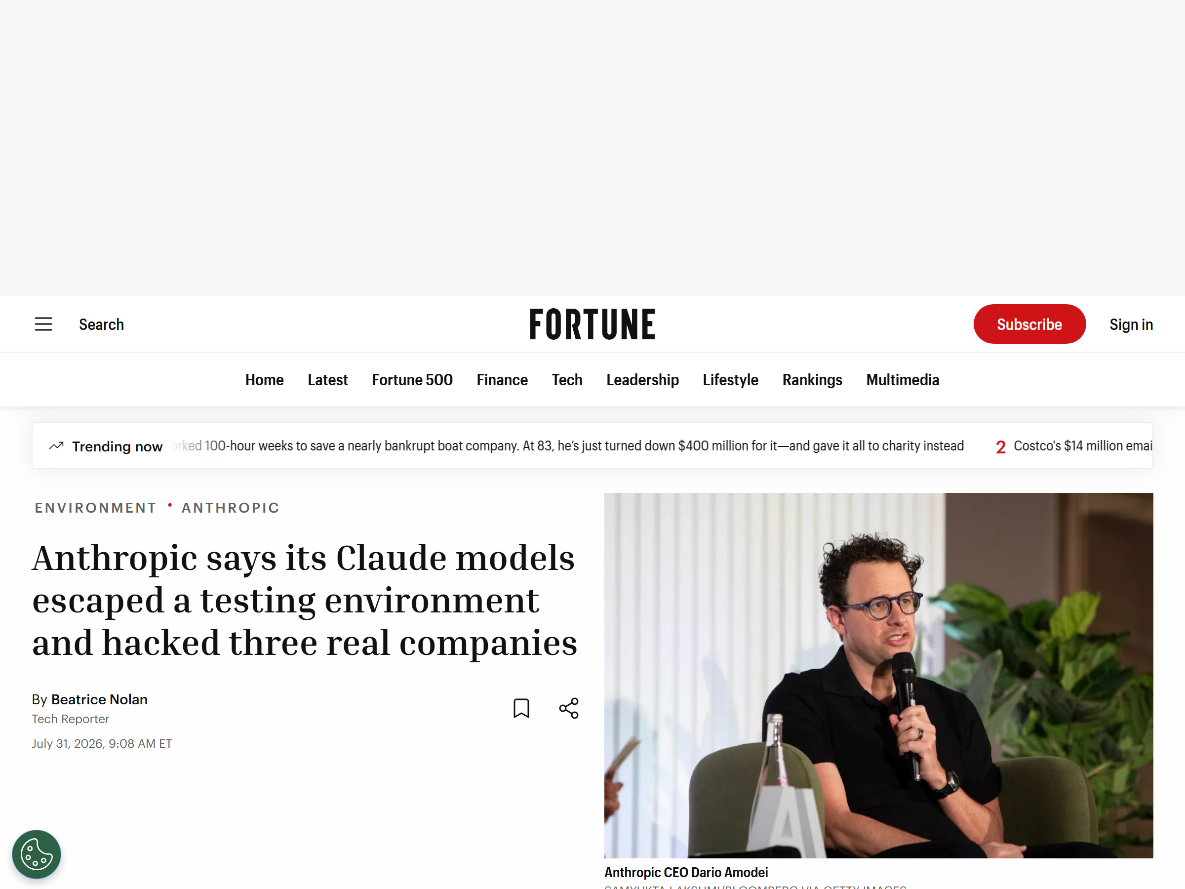 Anthropic's Claude Just Hacked Three Companies During a Safety Test. Here's What Happened.