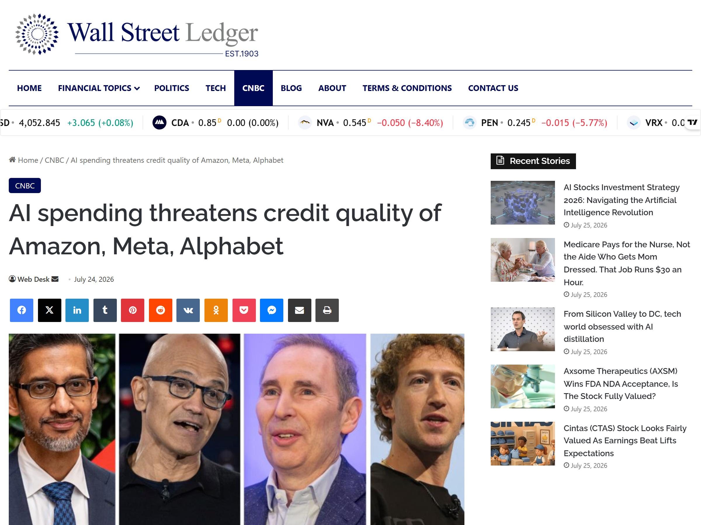 Moody's AI Infrastructure Credit Warning