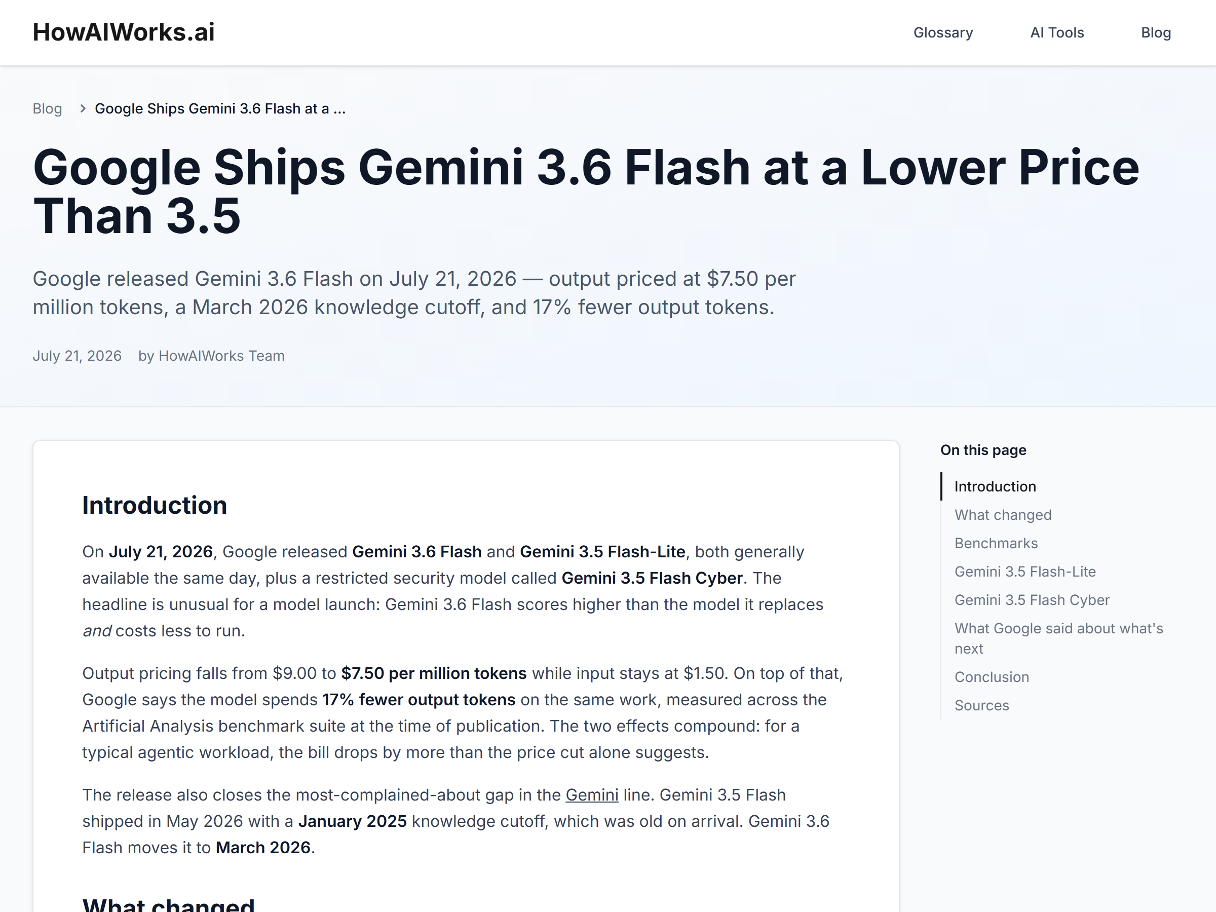 How AI Works - Gemini 3.6 Flash Launch Analysis