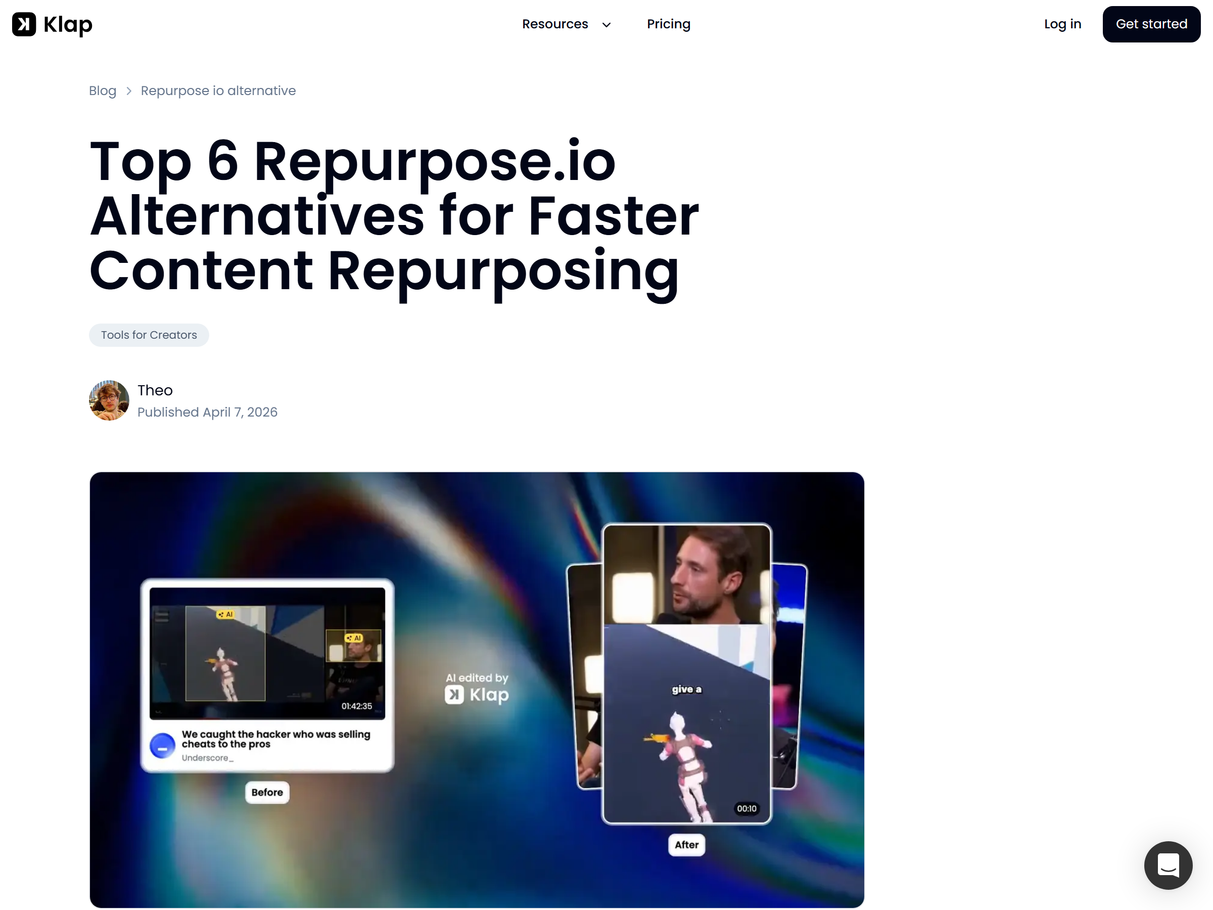 Klap vs Repurpose.io