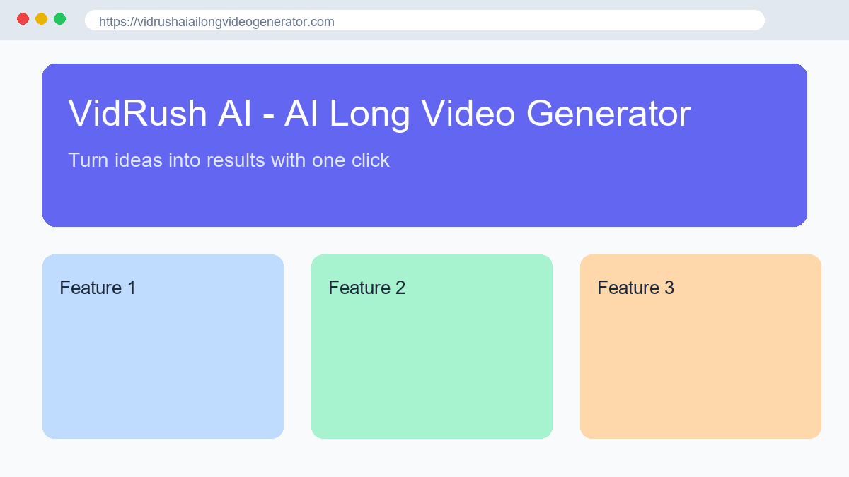 VidRush AI - AI Long Video Generator