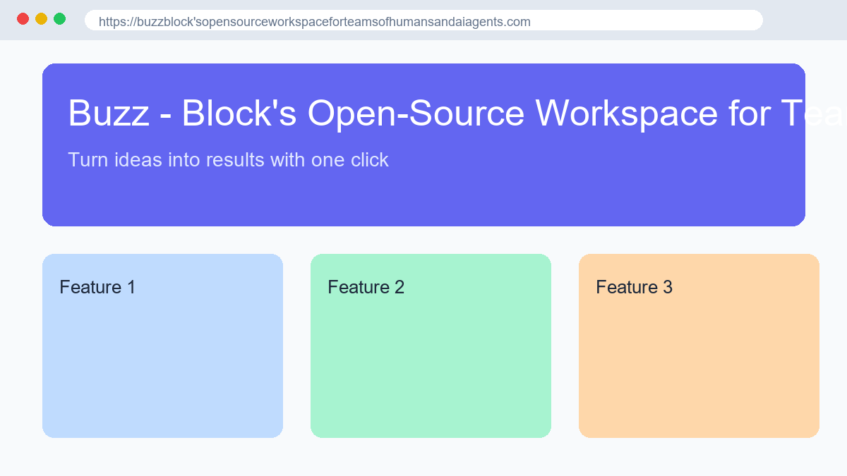 Buzz - Block's Open-Source Workspace for Teams of Humans and AI Agents