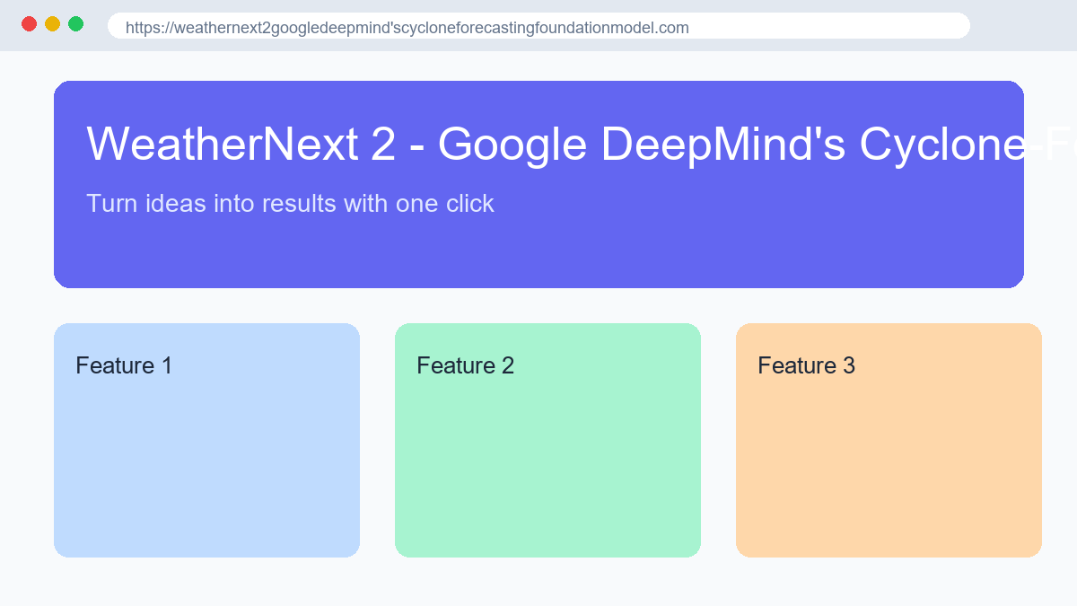 WeatherNext 2 - Google DeepMind's Cyclone-Forecasting Foundation Model
