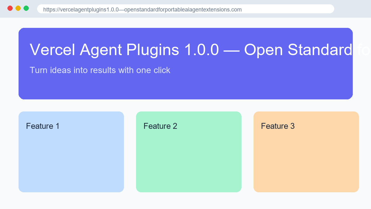 Vercel Agent Plugins 1.0.0 — Open Standard for Portable AI Agent Extensions