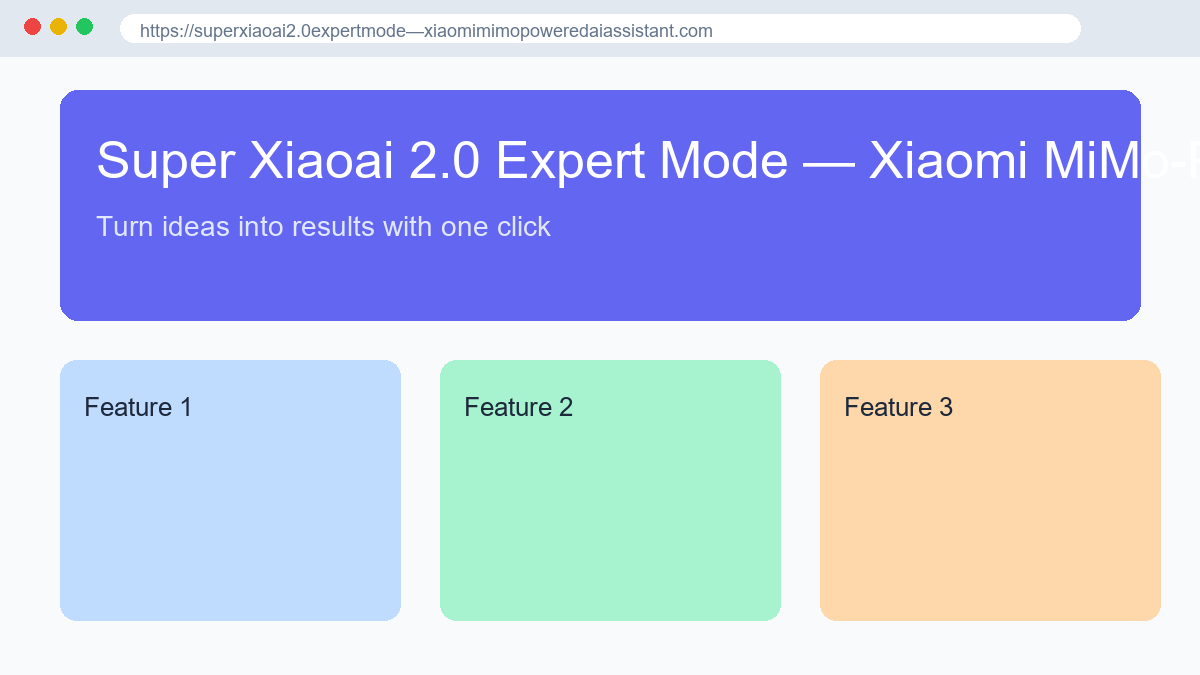 Super Xiaoai 2.0 Expert Mode — Xiaomi MiMo-Powered AI Assistant