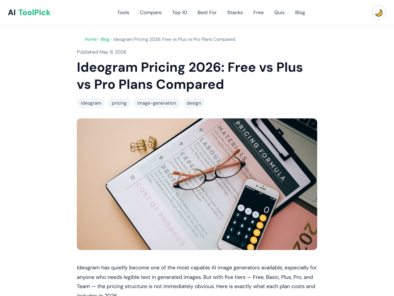 Ideogram Pricing Plans 2026