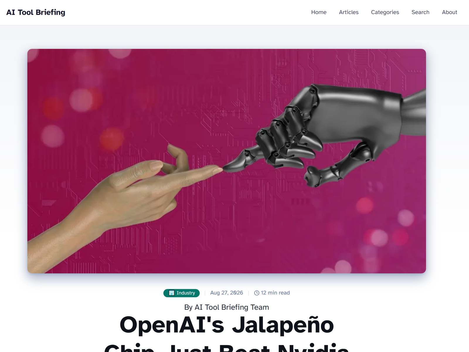 AI Tool Briefing: Jalapeño vs Blackwell