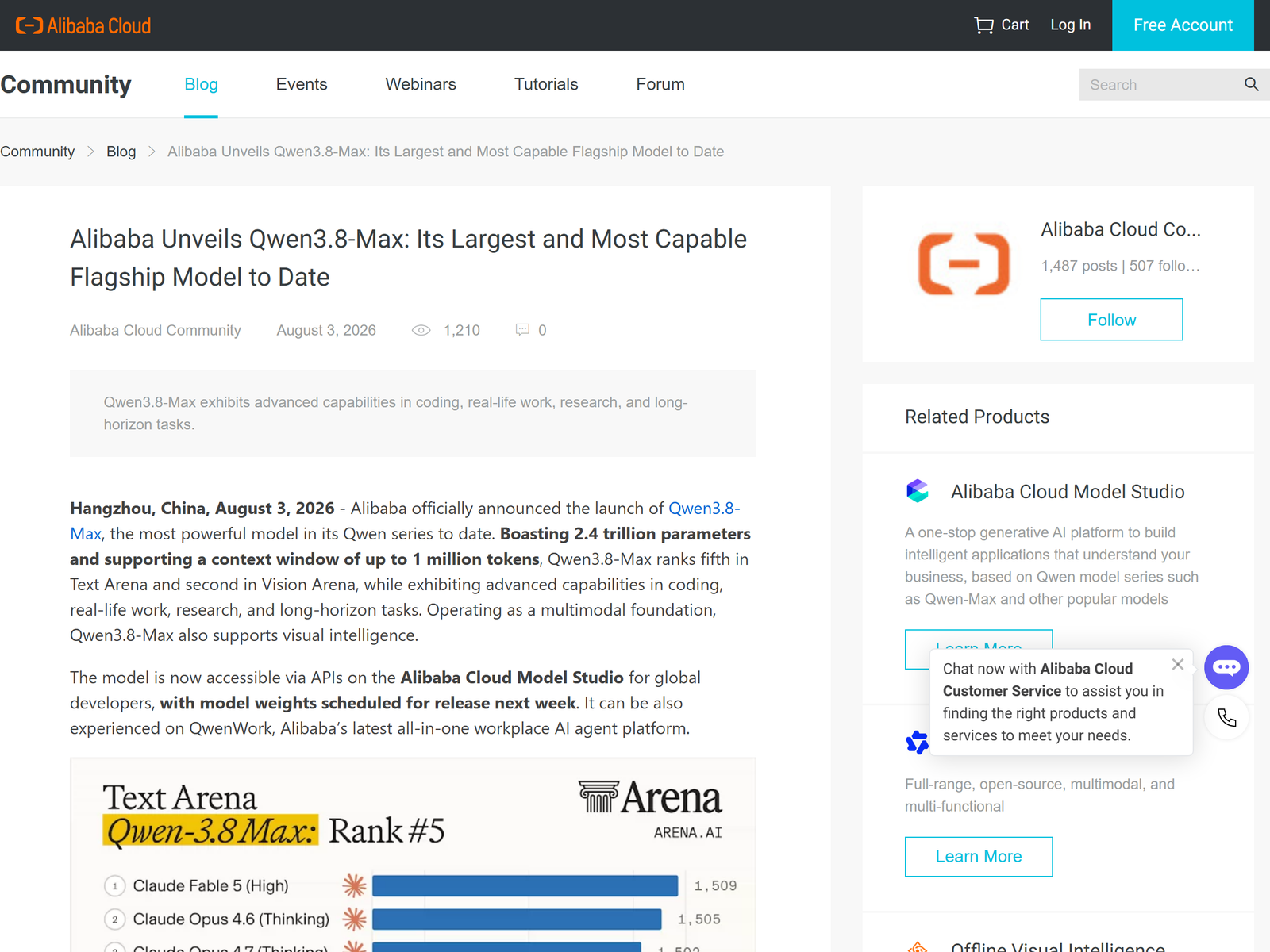 Alibaba Cloud Qwen3.8-Max Launch