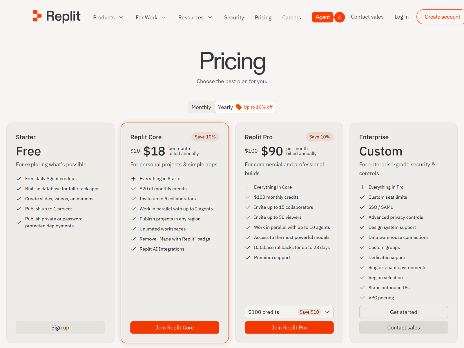 Replit Pricing Plans
