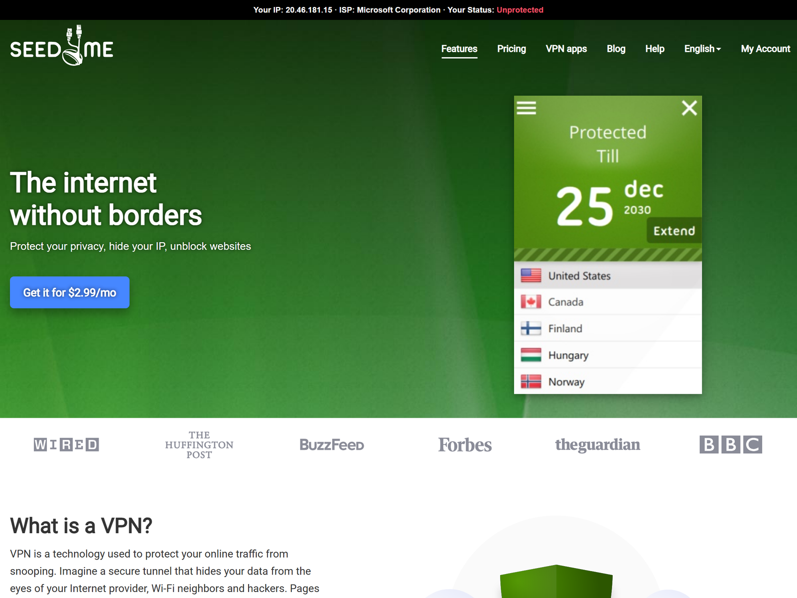 Seed4.Me VPN official site