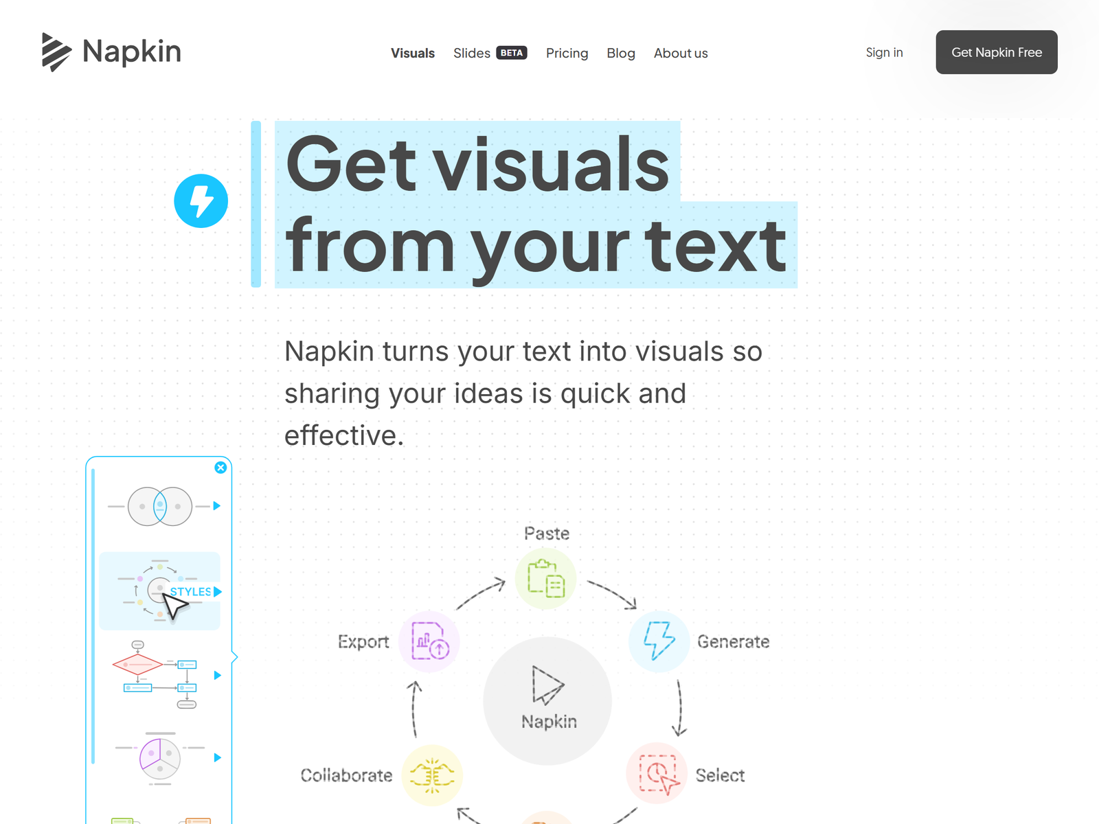 Napkin AI official site