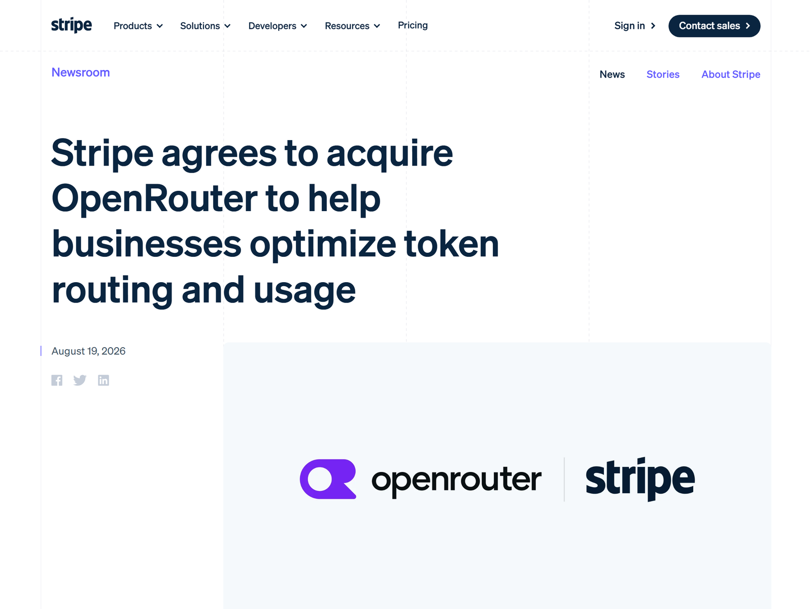 Stripe agrees to acquire OpenRouter