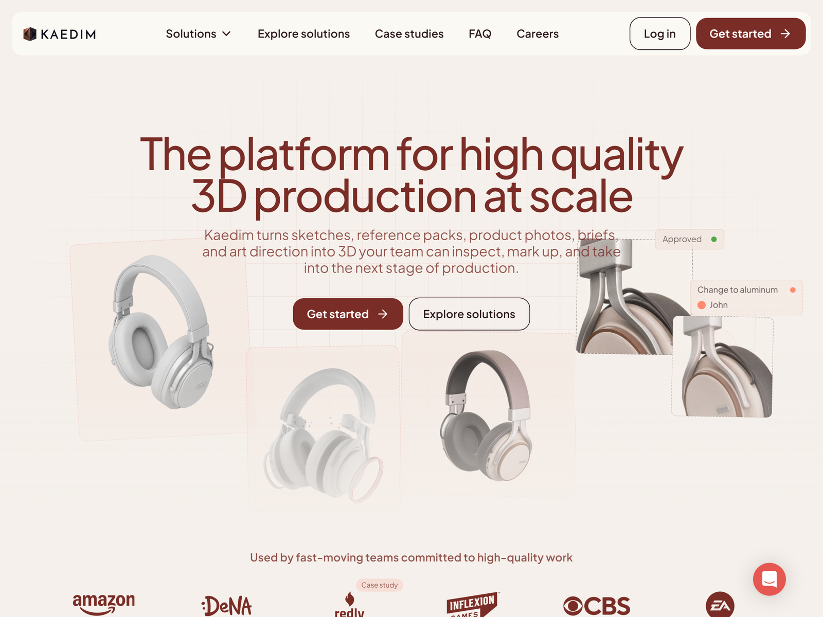 Kaedim 3D Asset Platform