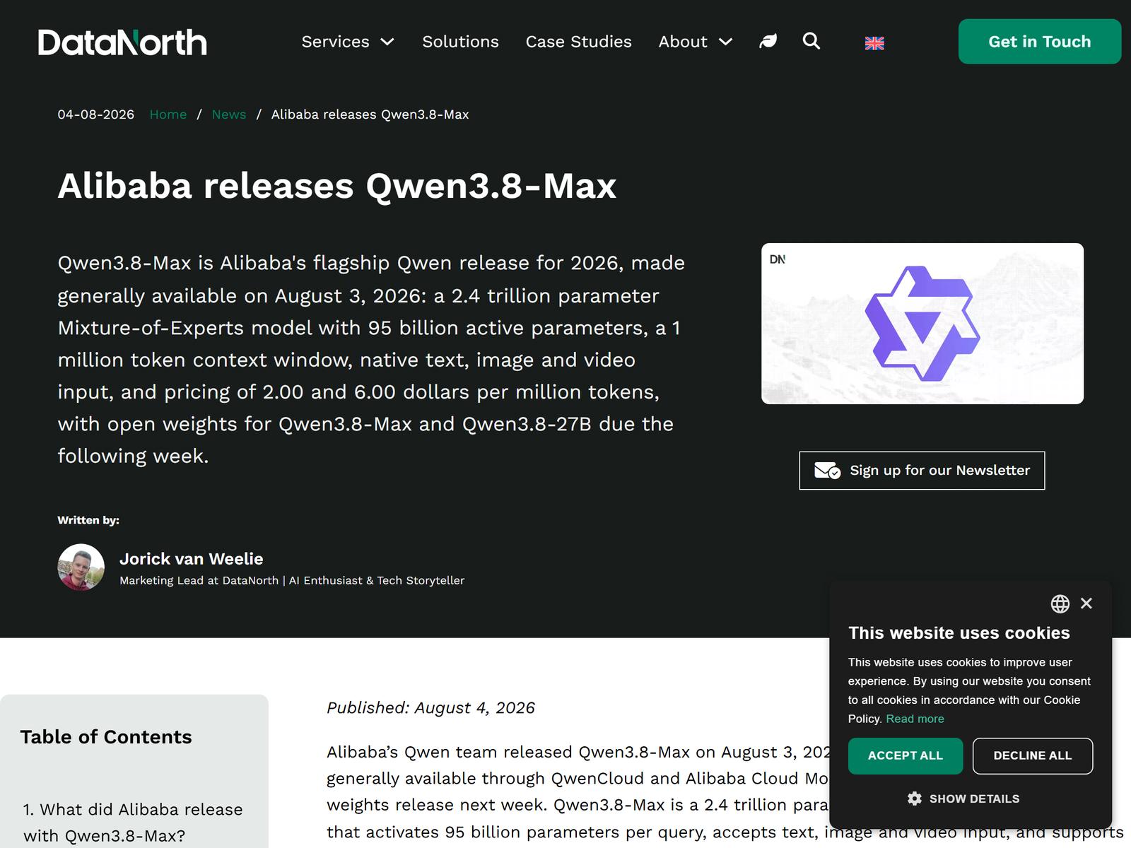 DataNorth AI Qwen3.8-Max Analysis