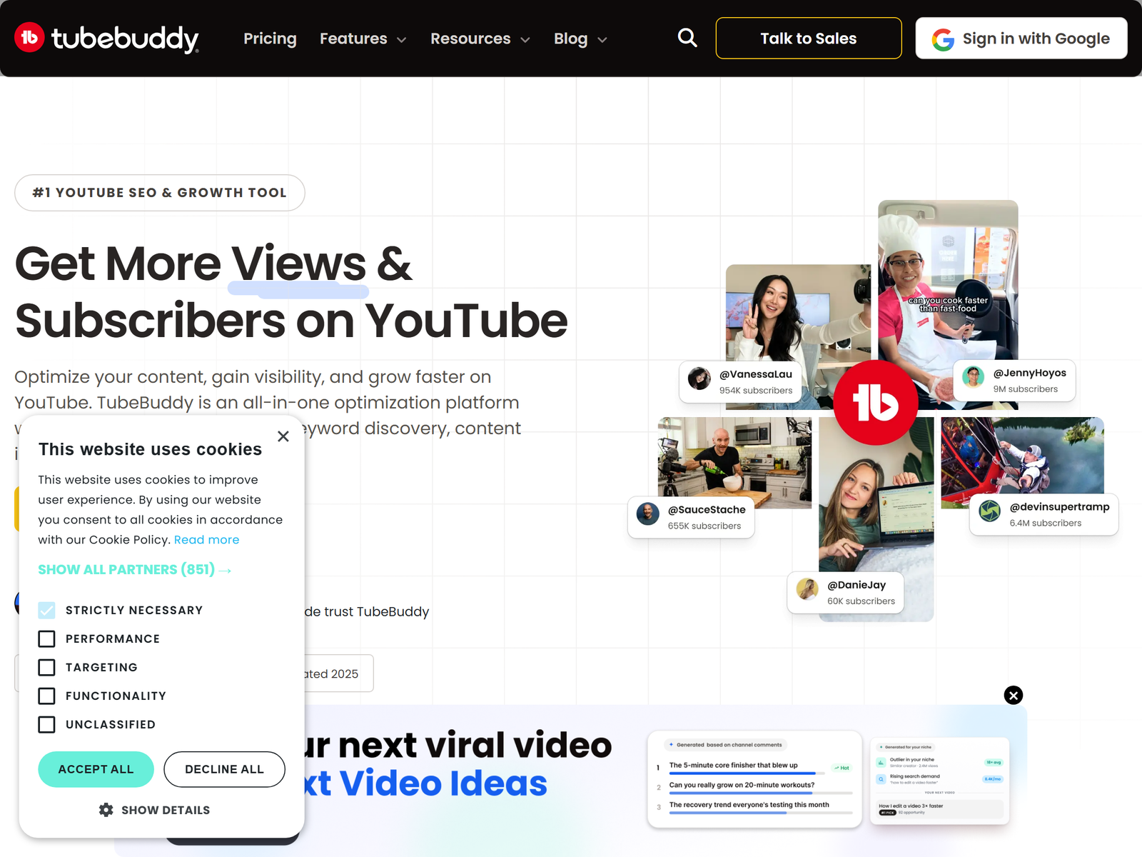 TubeBuddy YouTube Tools