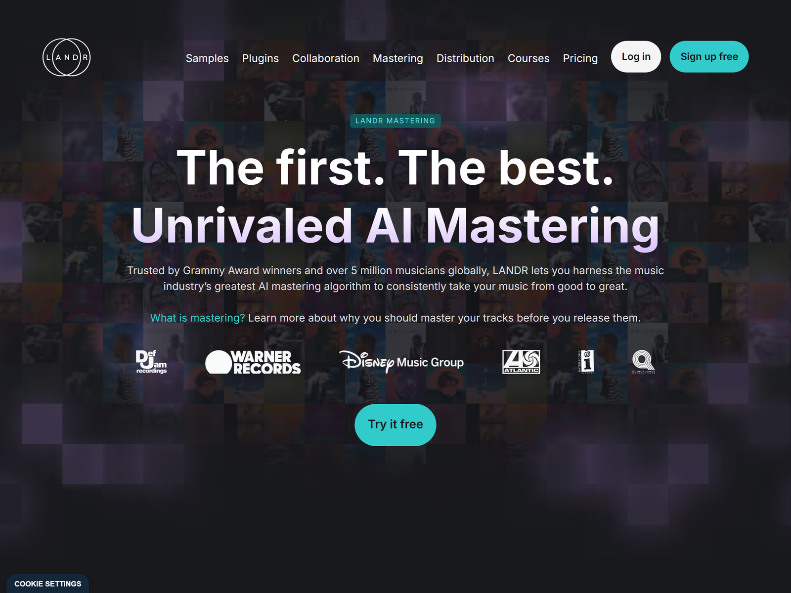 LANDR Online Mastering