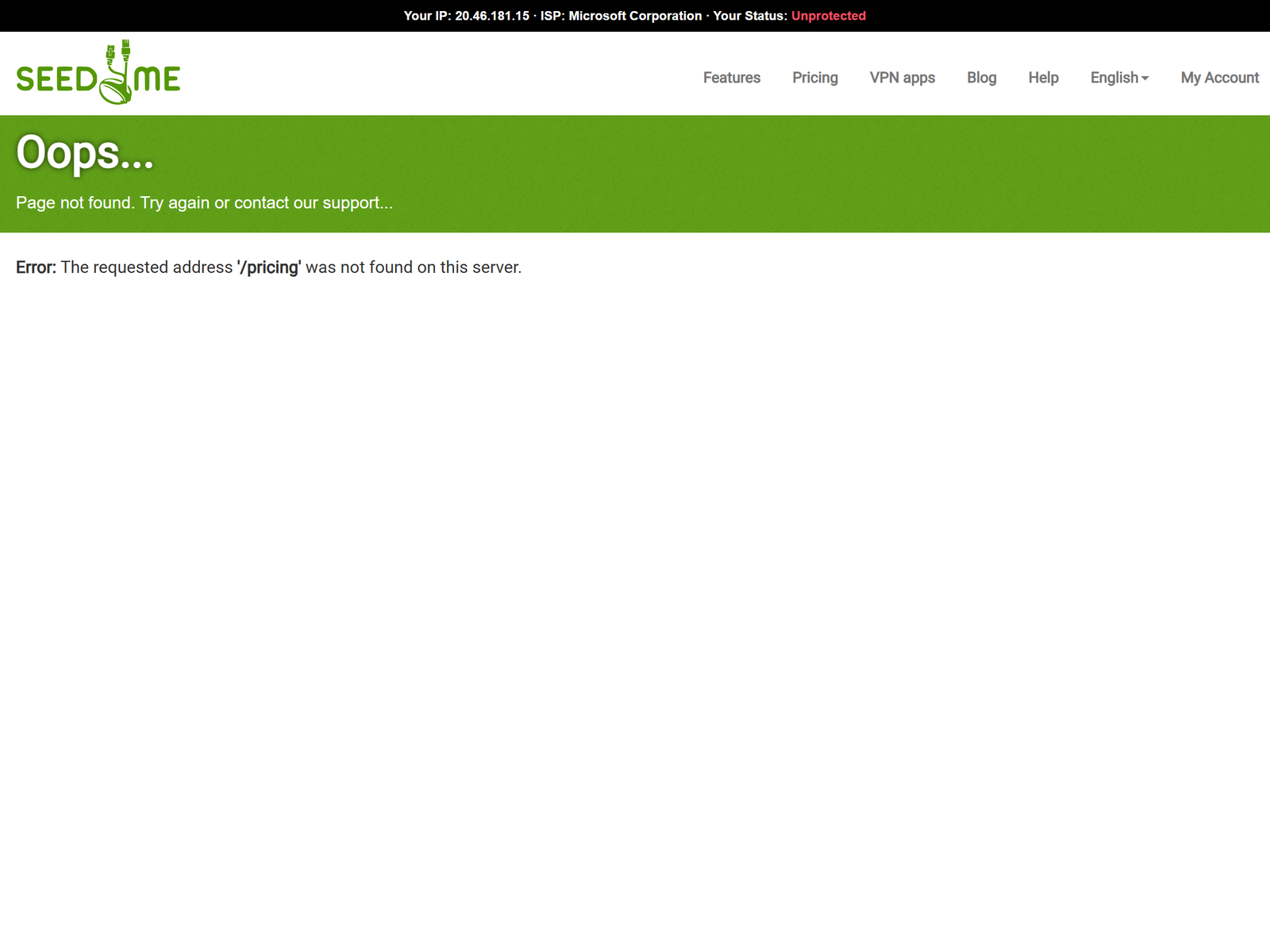 Seed4.Me official pricing page