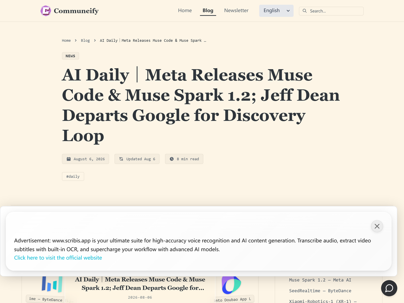 Communeify AI Daily - NVIDIA Alpamayo and BFL FLUX 3