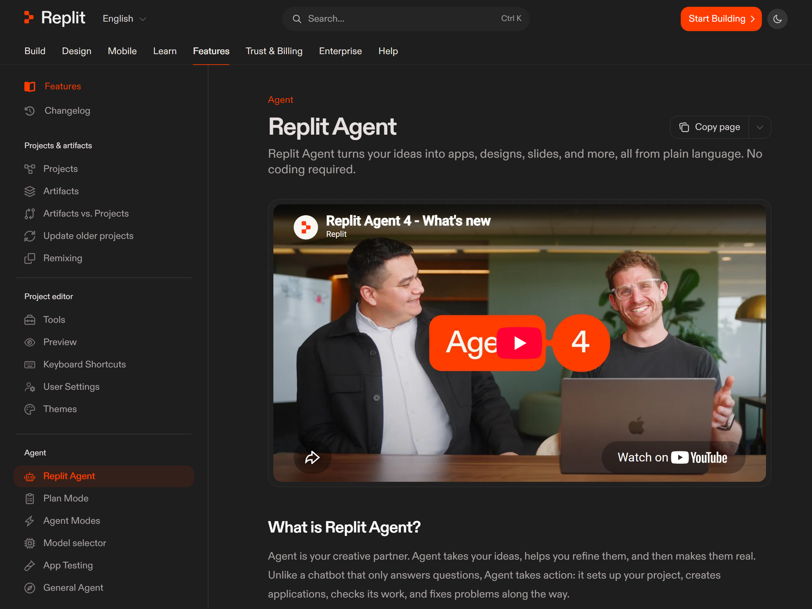 Replit Agent Documentation