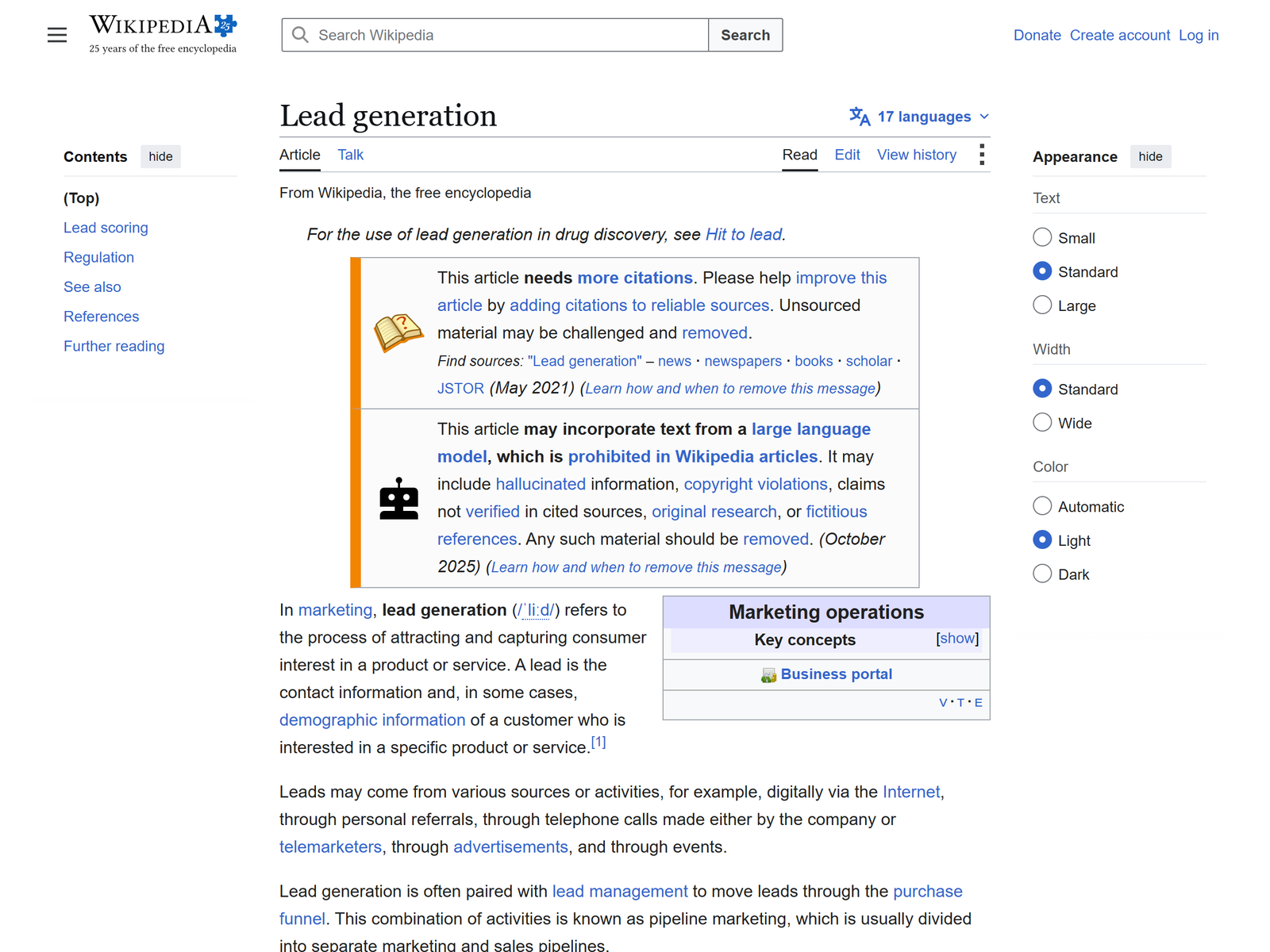 Lead Generation Overview