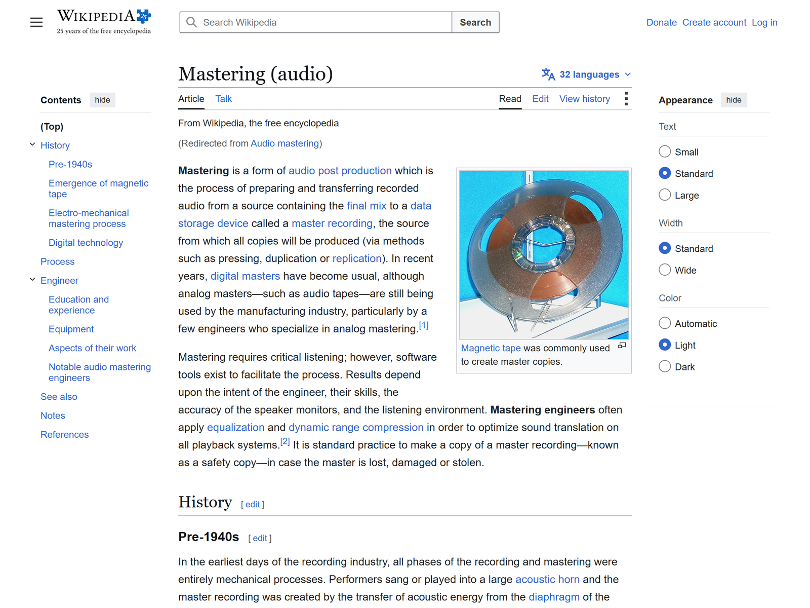 Audio Mastering Overview