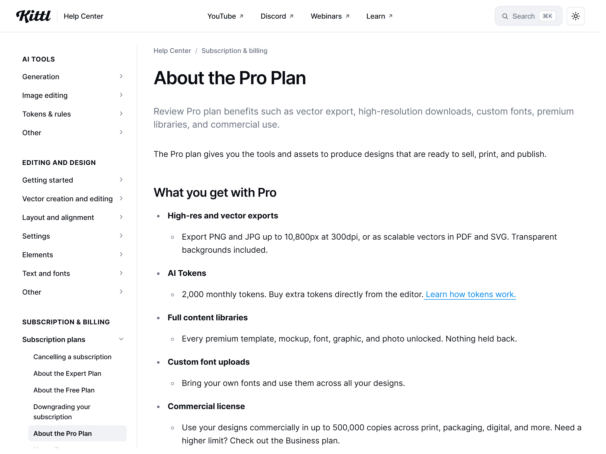 Kittl Pro Plan License