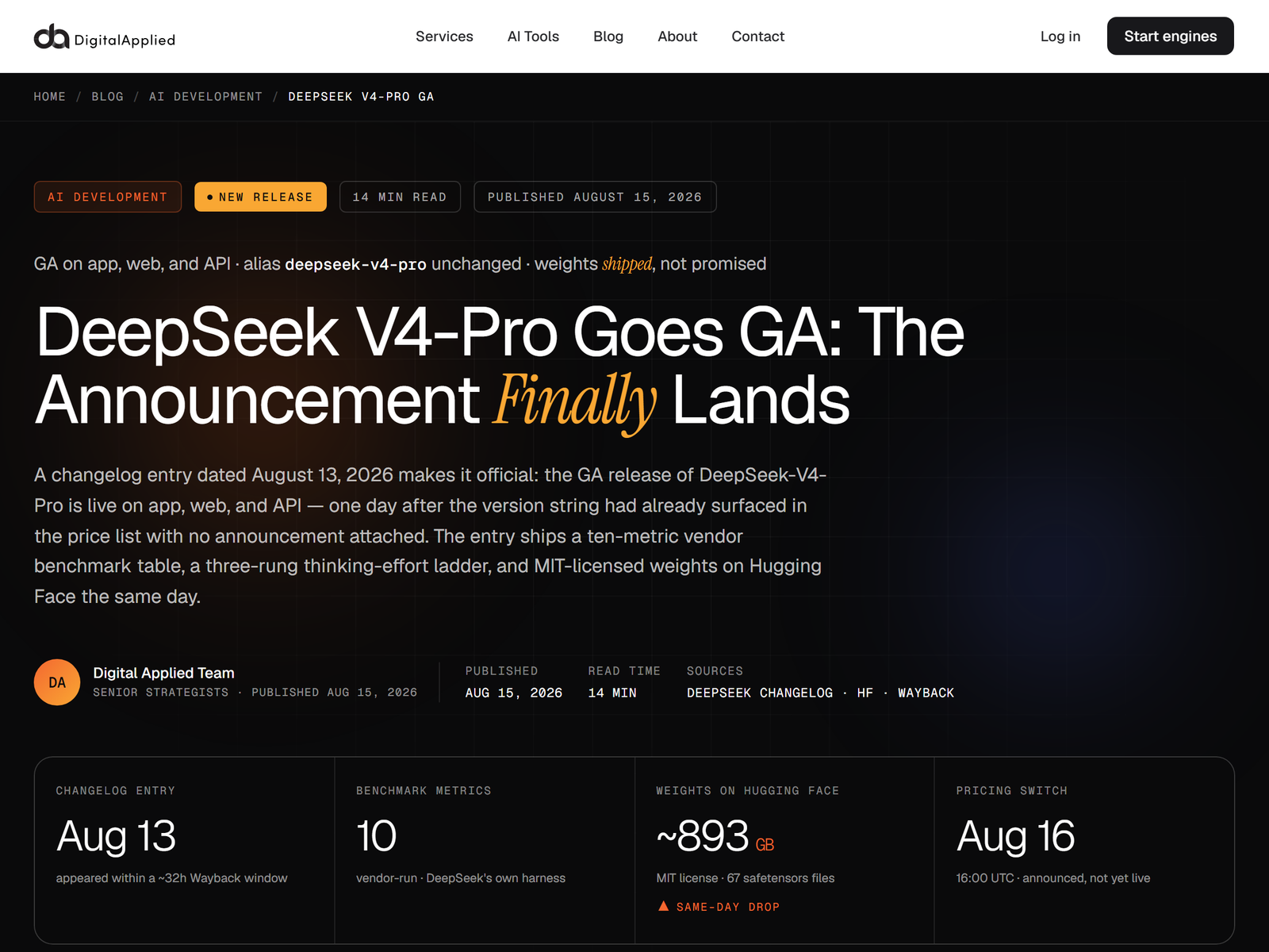 Digital Applied V4-Pro GA Review
