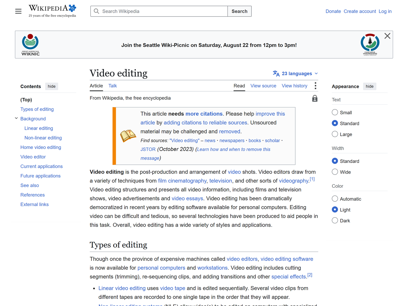 Video Editing Overview