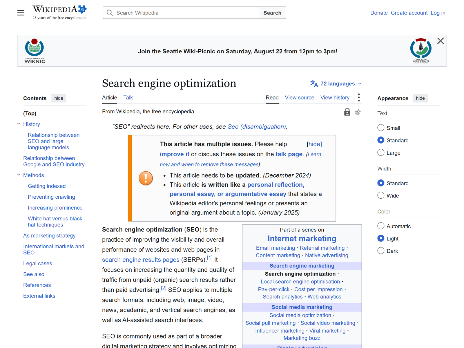 Search Engine Optimization Overview