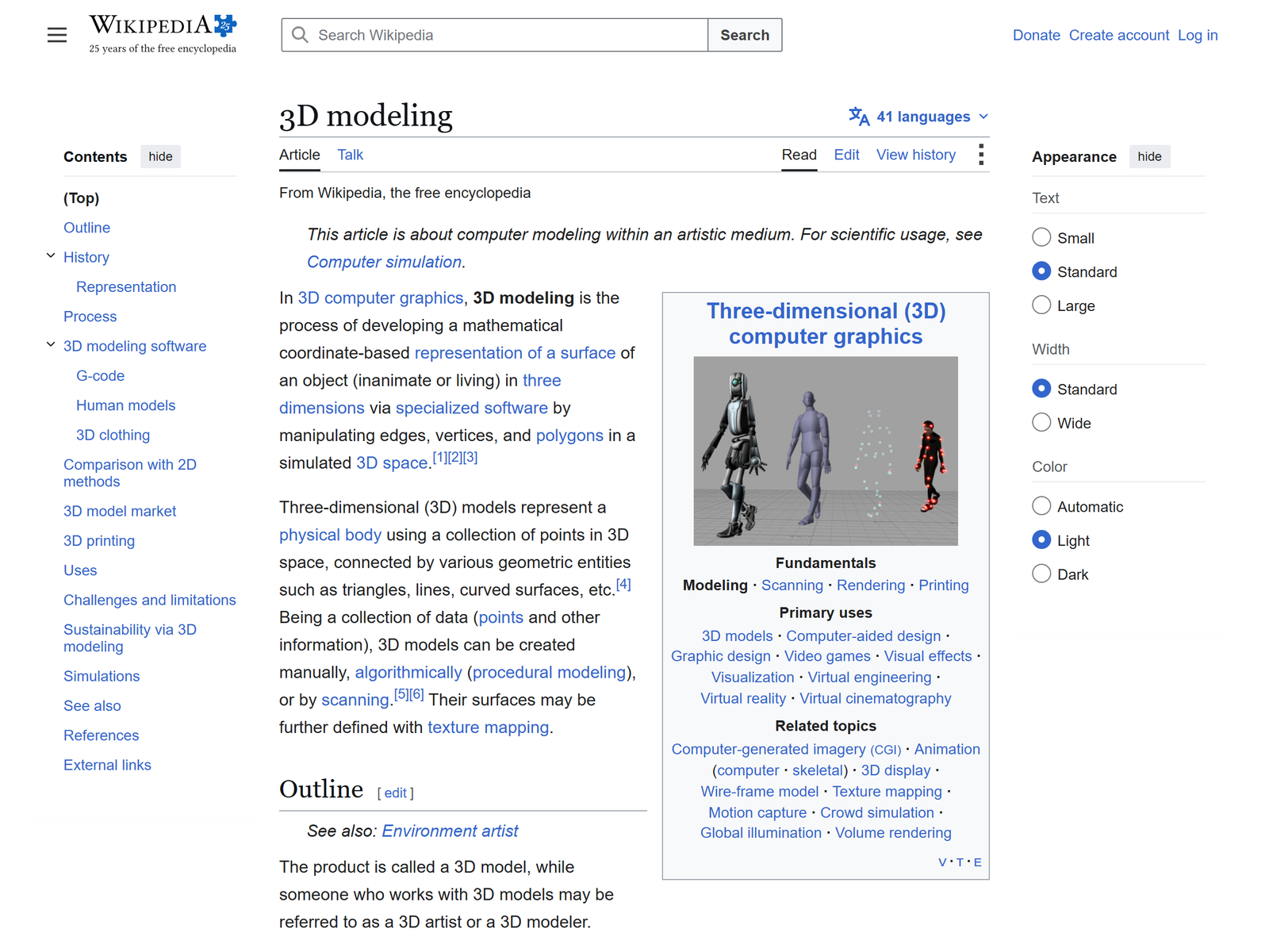3D Modeling Overview
