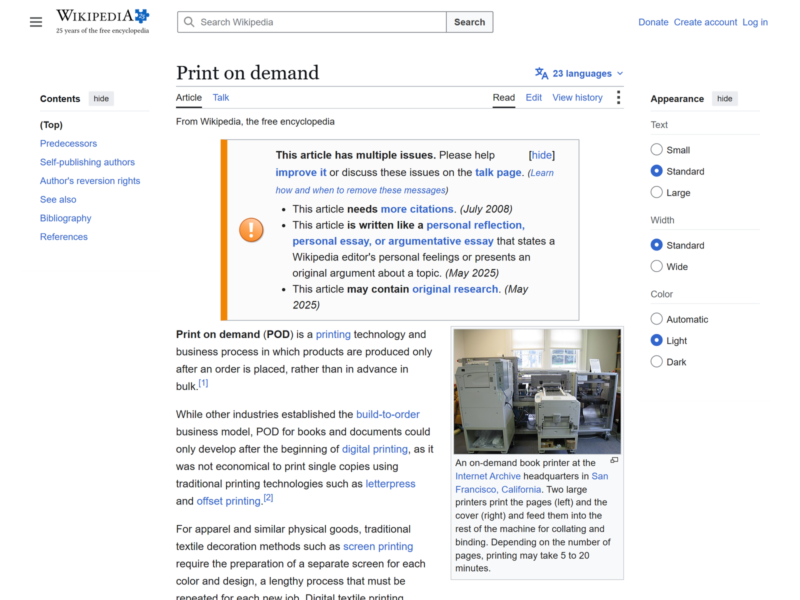 Print on Demand