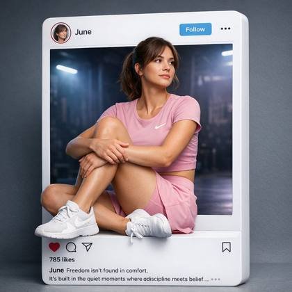 Preview of prompt 323 - Instagram UI as a Physical 3D Object