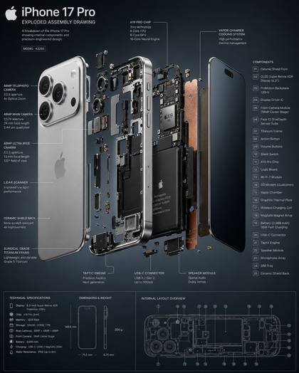 Preview of prompt 361 - Phone Exploded- View Diagram