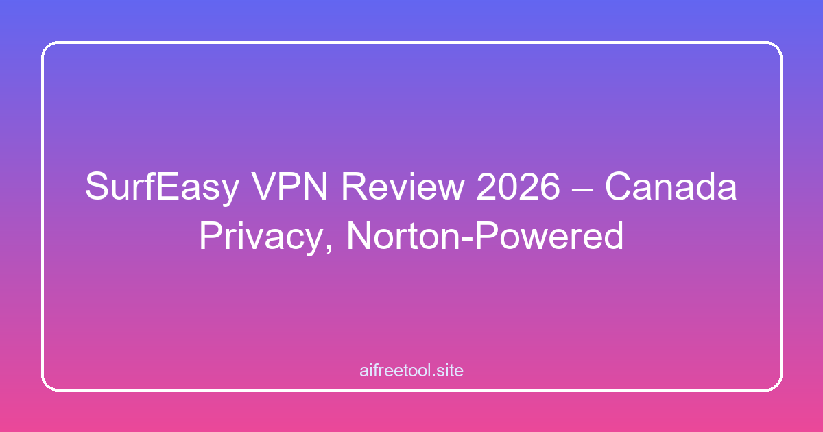 SurfEasy VPN Review 2026 – Canada Privacy, Norton-Powered