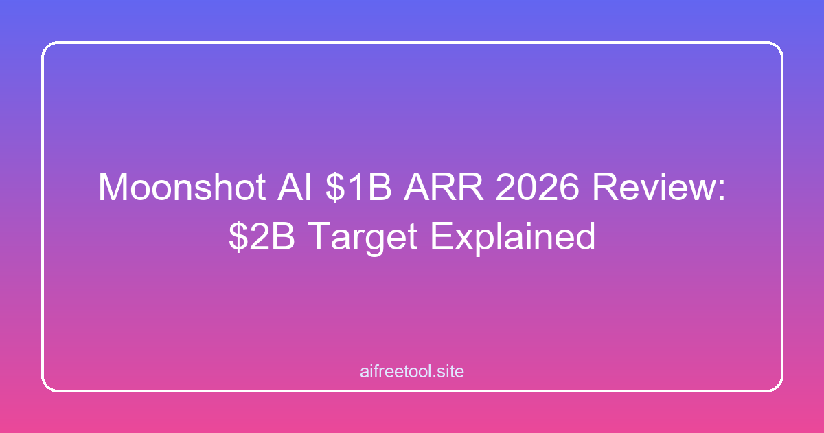 Moonshot AI $1B ARR 2026 Review: $2B Target Explained