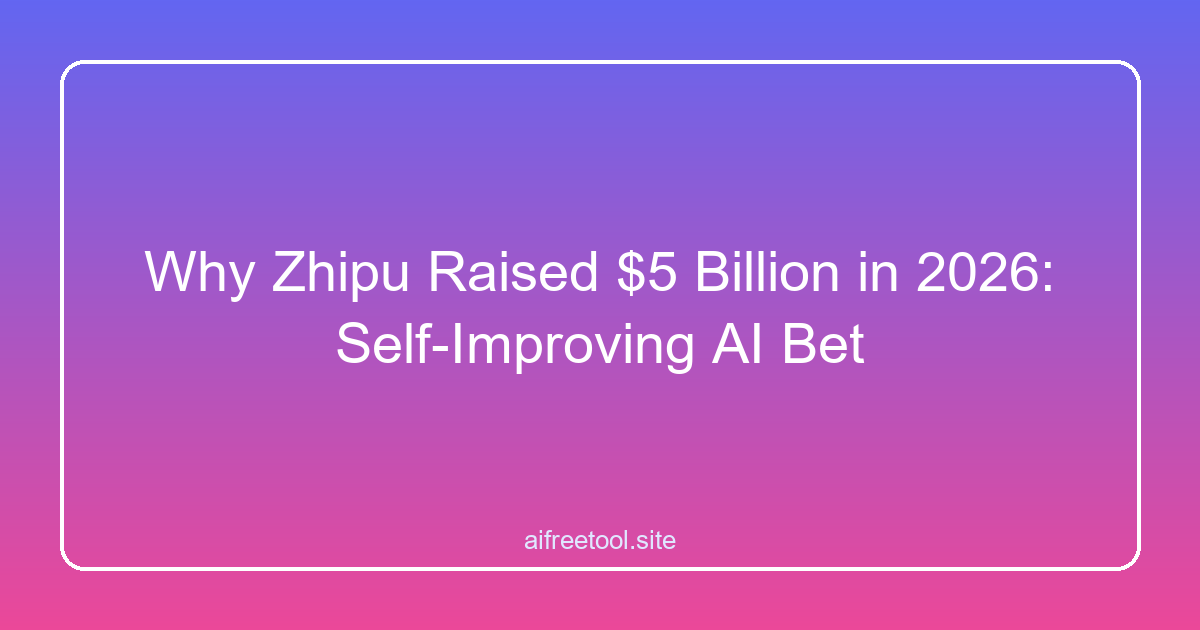 Why Zhipu Raised $5 Billion in 2026: Self-Improving AI Bet