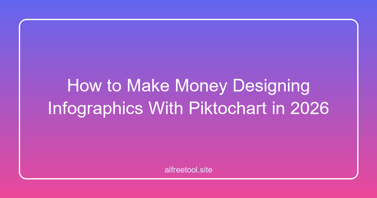How to Make Money Designing Infographics With Piktochart in 2026