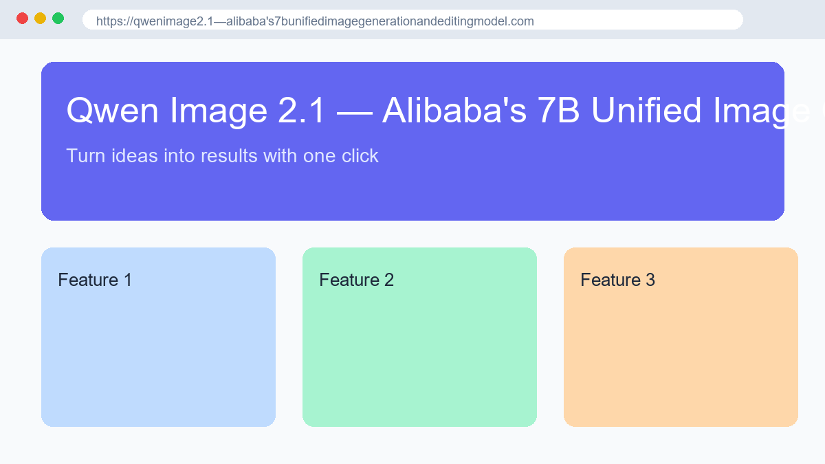 Qwen Image 2.1 — Alibaba's 7B Unified Image Generation and Editing Model
