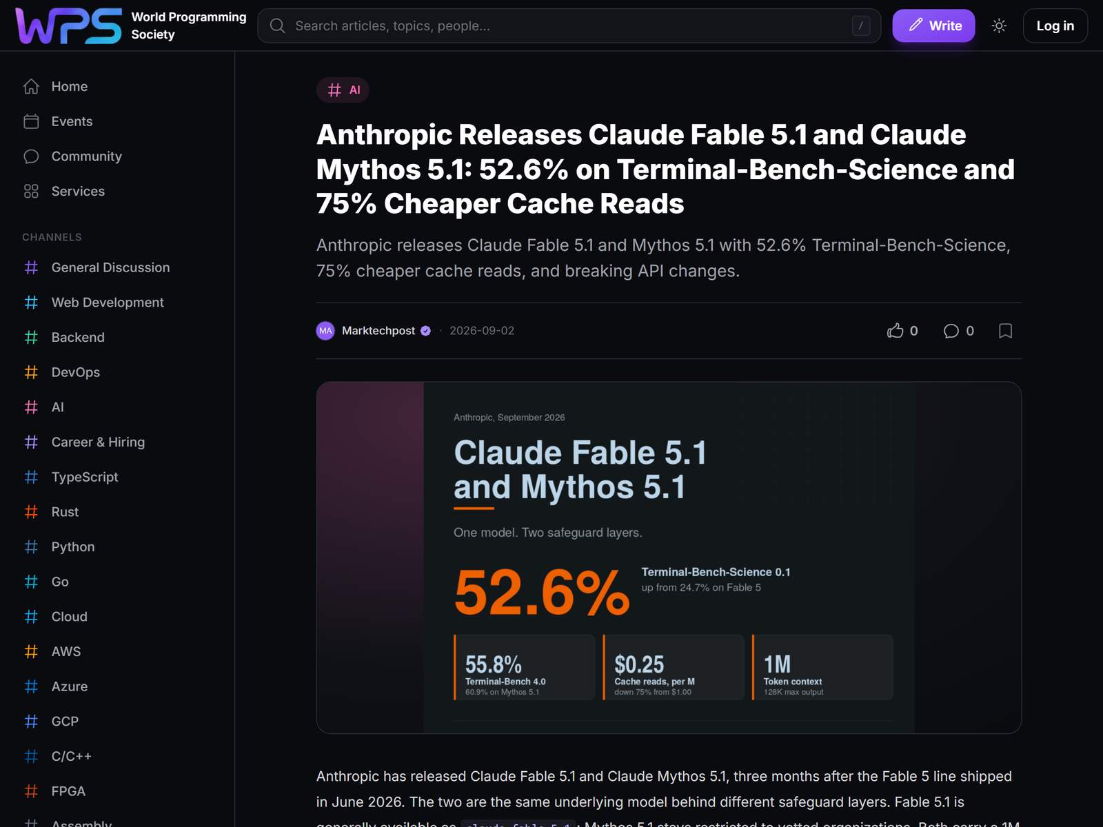 WorldProgramming: Fable 5.1 release & cache pricing