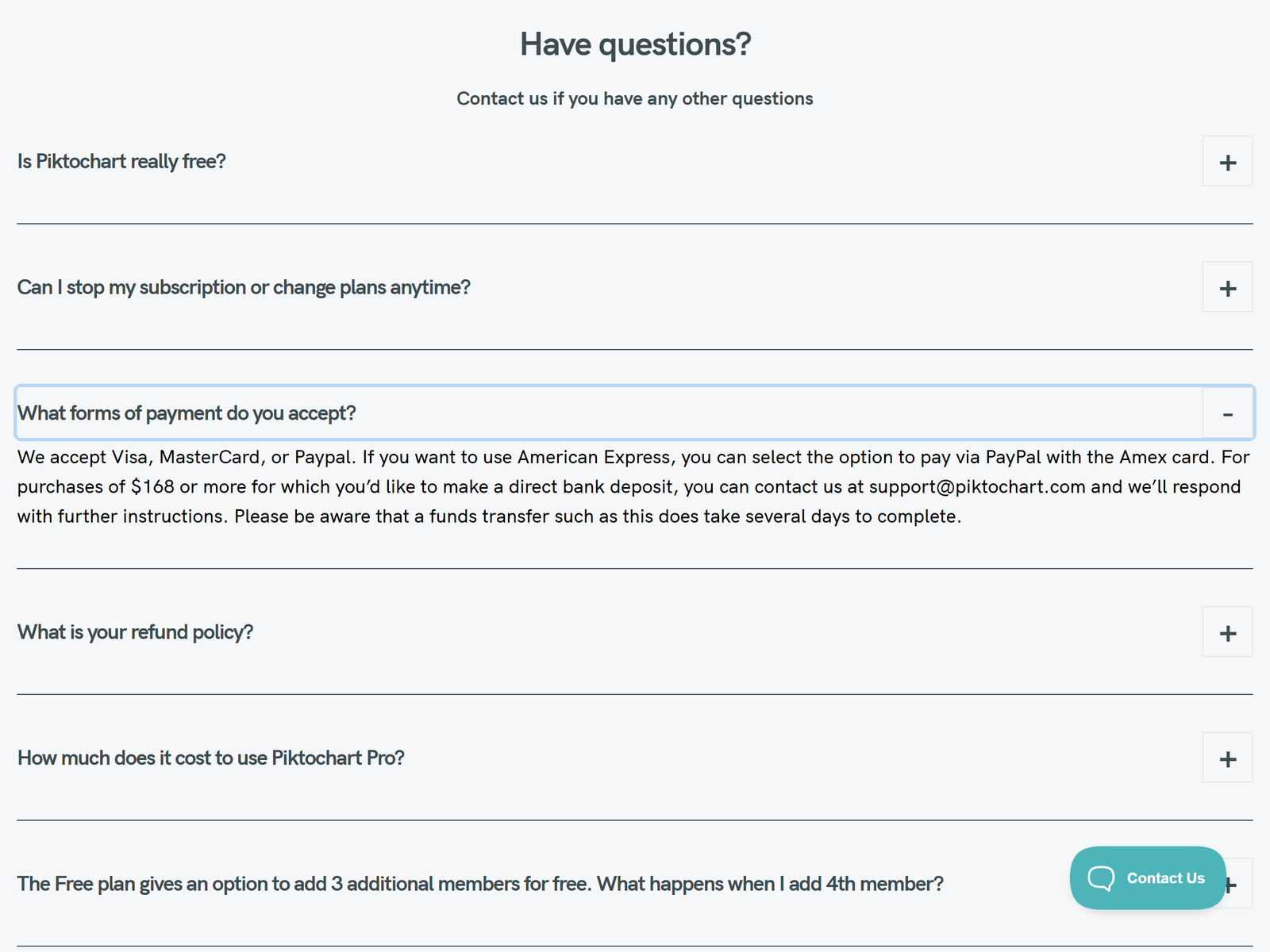 Piktochart Pricing