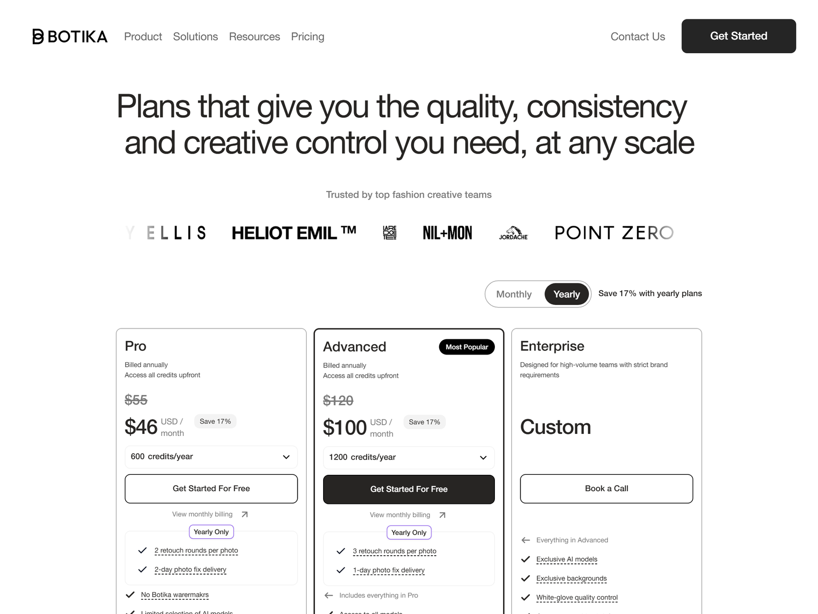 Botika Pricing