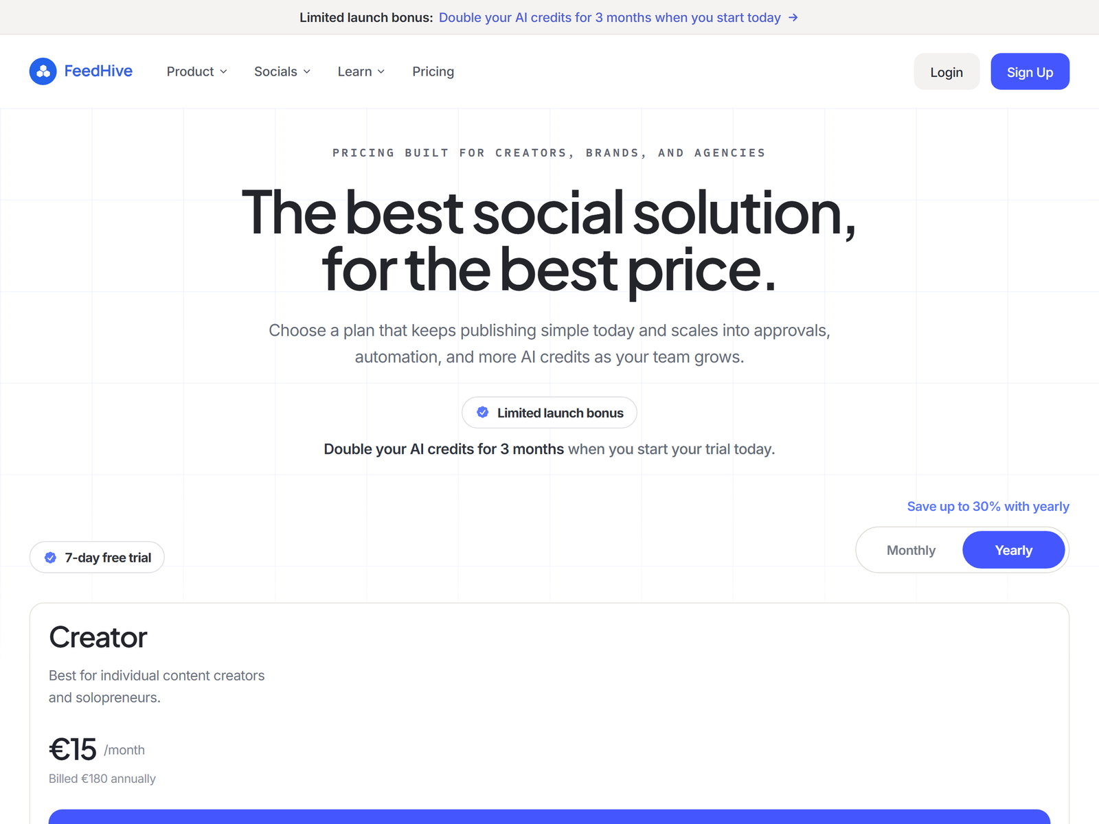 FeedHive pricing