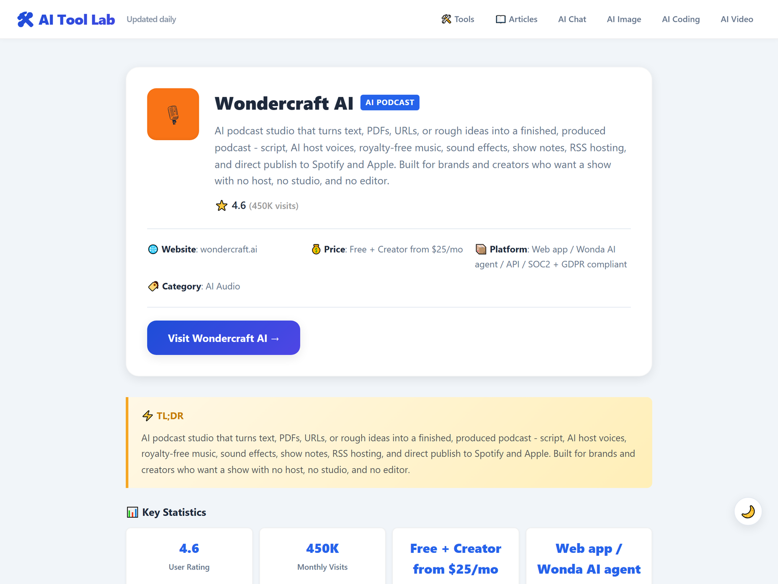Wondercraft AI Review 2026