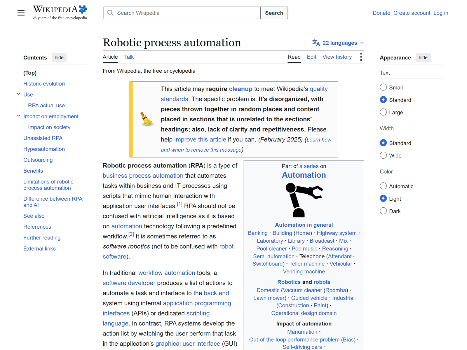 Robotic process automation