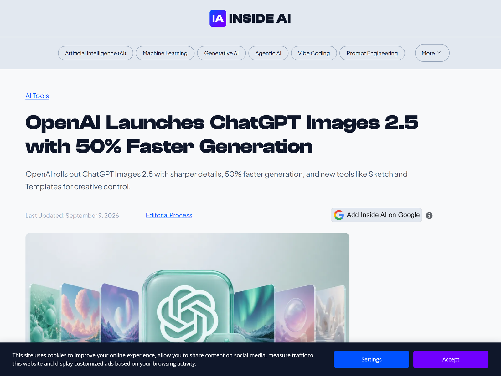 Inside AI Images 2.5 summary