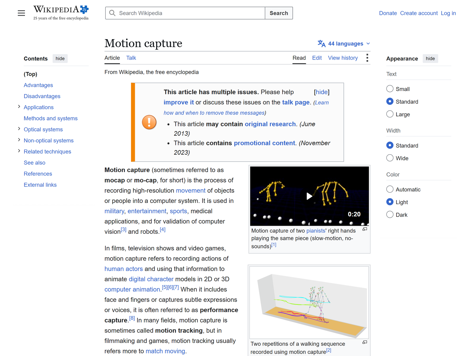 Motion Capture Overview