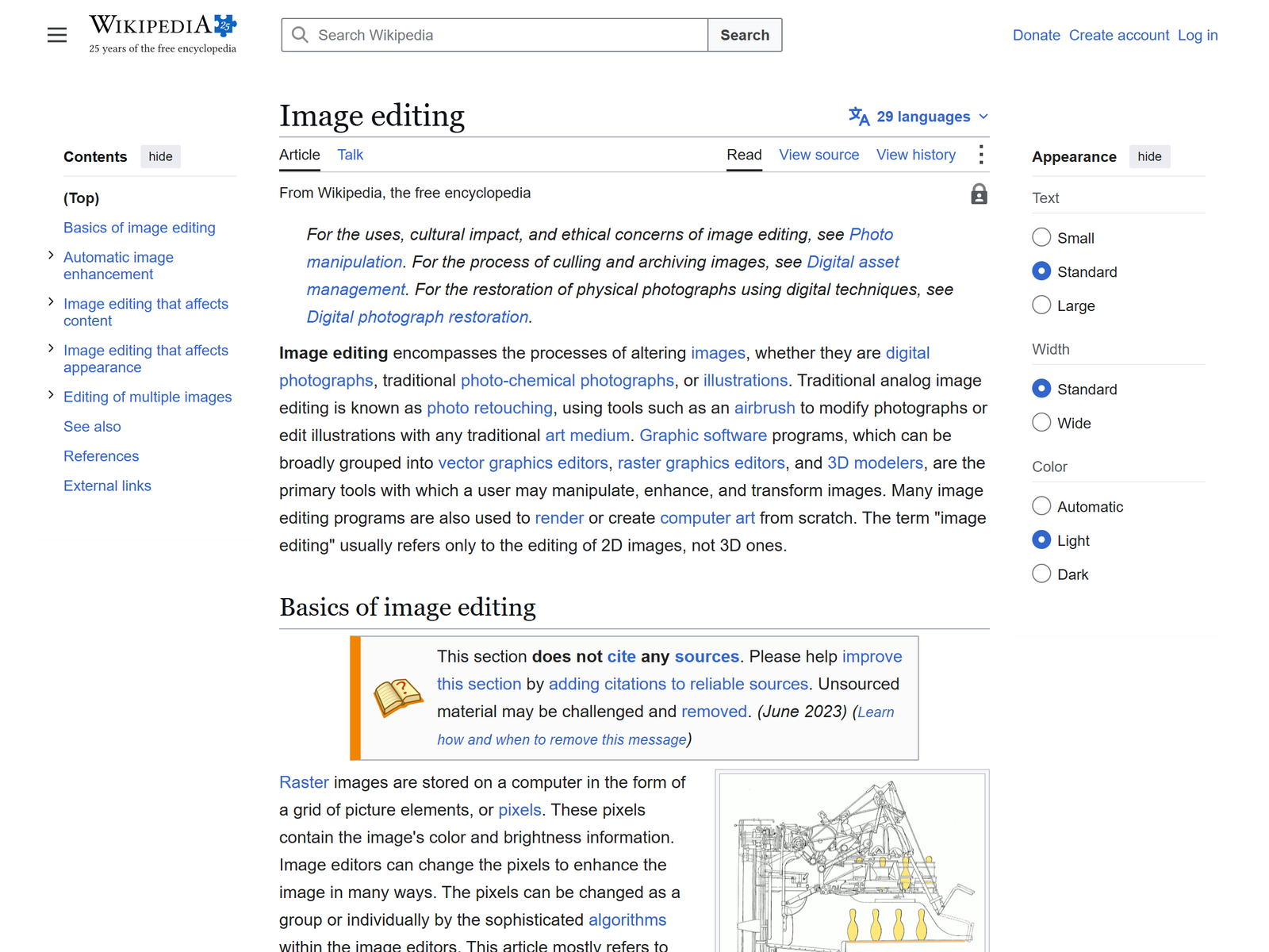 Image editing overview