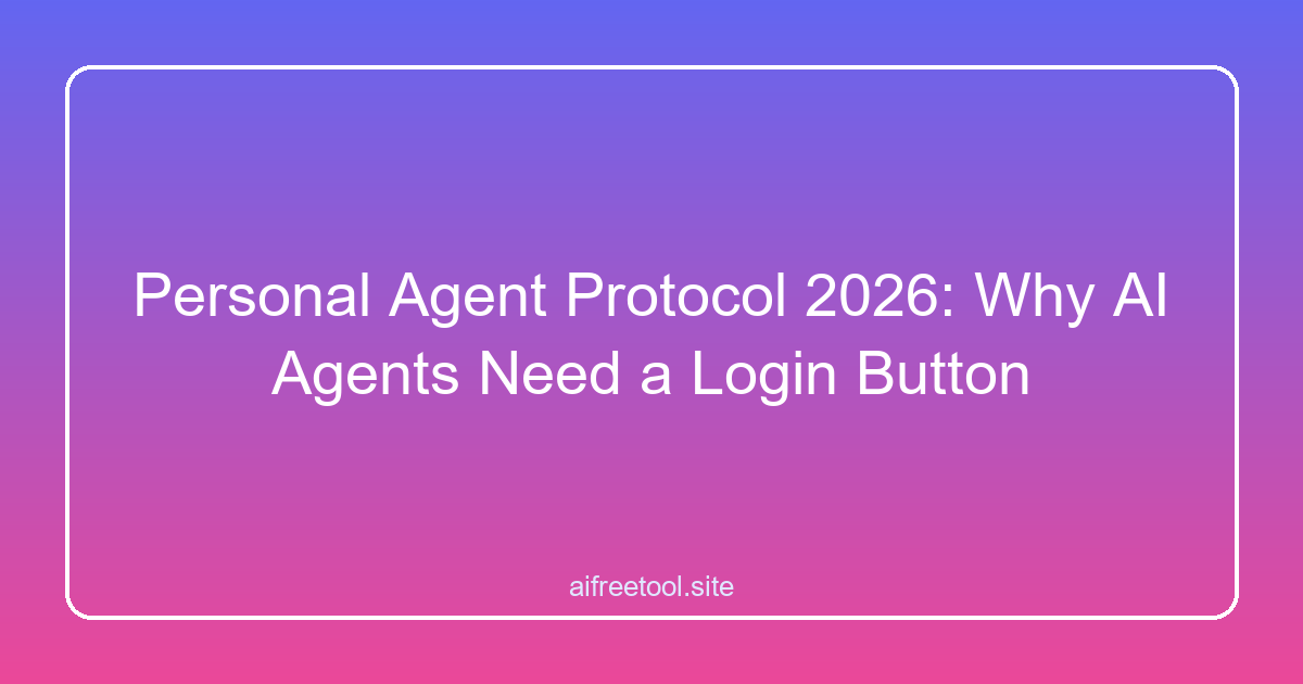 Personal Agent Protocol 2026: Why AI Agents Need a Login Button